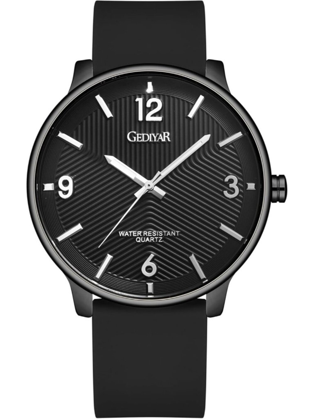 Men's Black Analog Quartz Simple Ultra Thin Waterproof Minimalist Wrist Watch